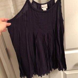 Navy blue tank top
